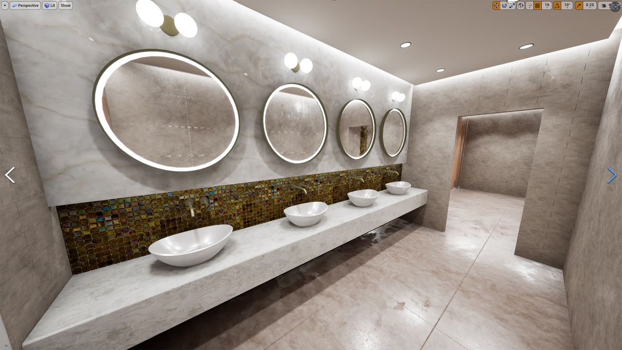 Media 1 for listing BATHROOMS  (VR)