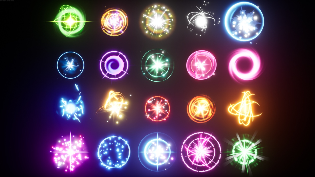 Media 1 for listing Glowing orbs pack