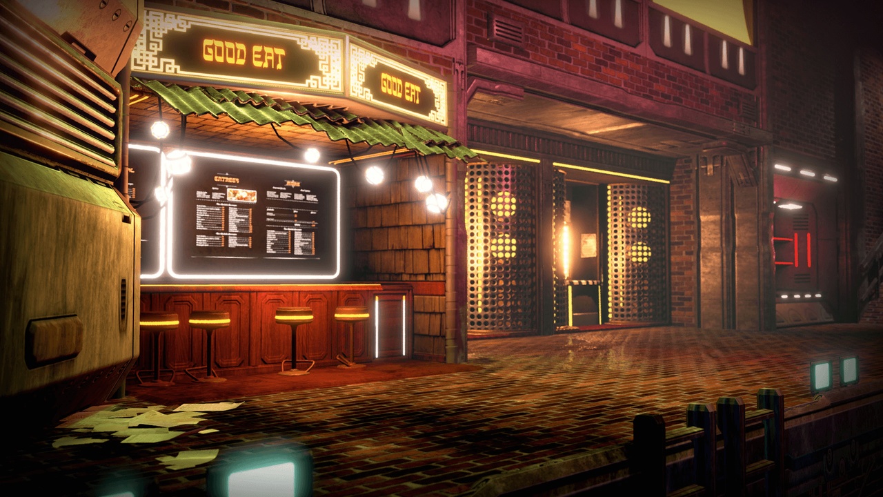 Media 1 for listing Cyberpunk Alley Storefronts Pack