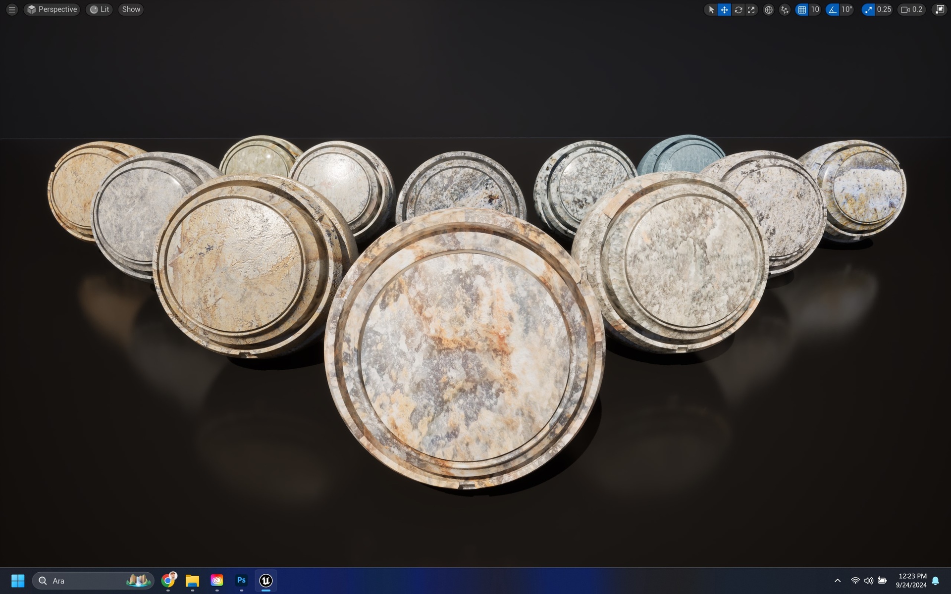 Media 1 for listing Marble 02 - Realistic 4K PBR Material Bundle