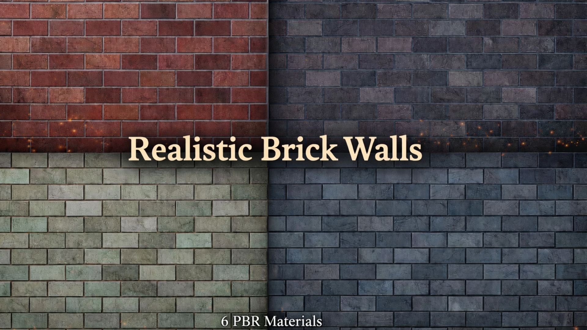 Realistic Brick Pack — 6 High Quality PBR Materials | Fab