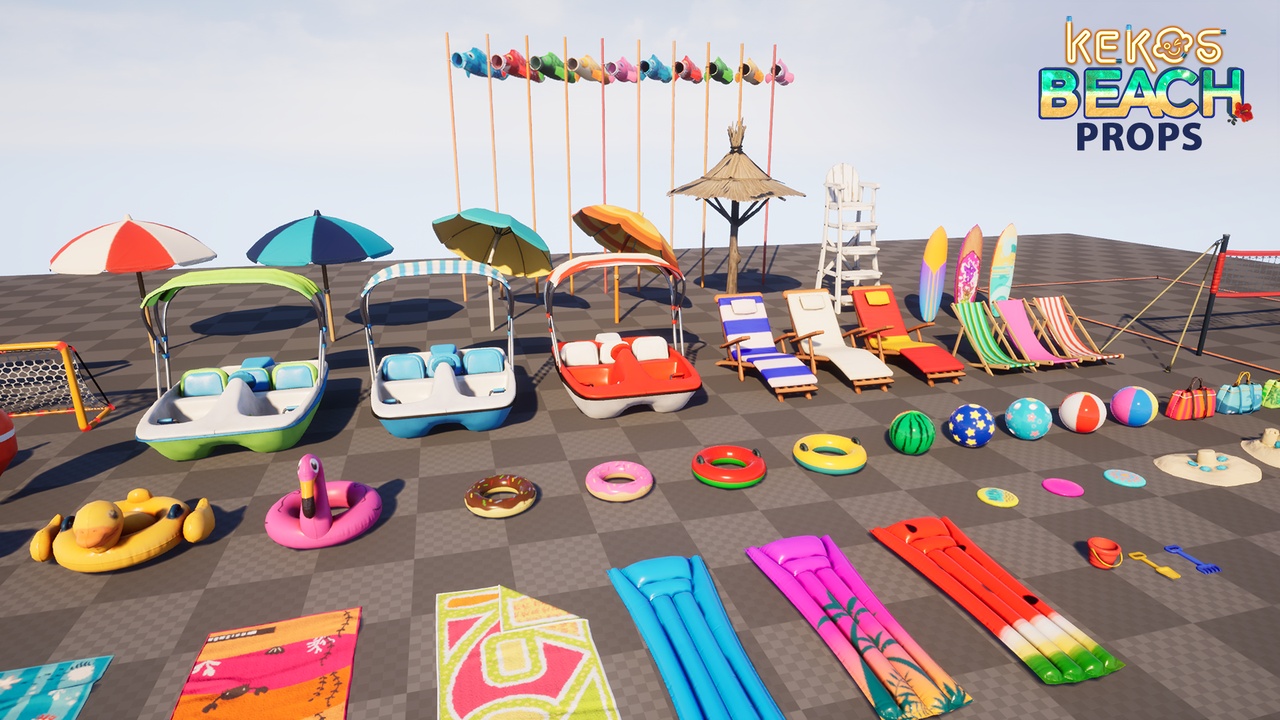KEKOS Tropical Beach: Props 제품 등록을 위한 미디어 1개