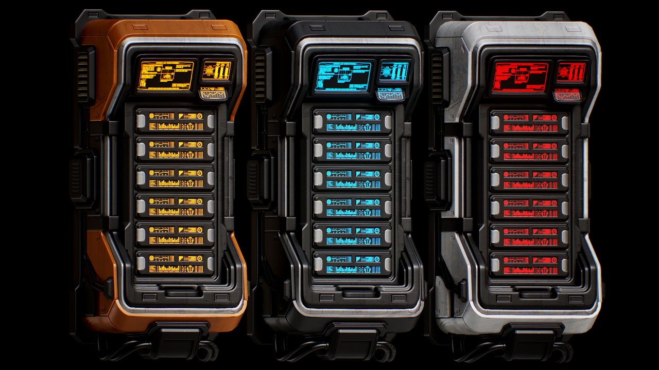Media 1 for listing Sci-Fi Data Server Rack