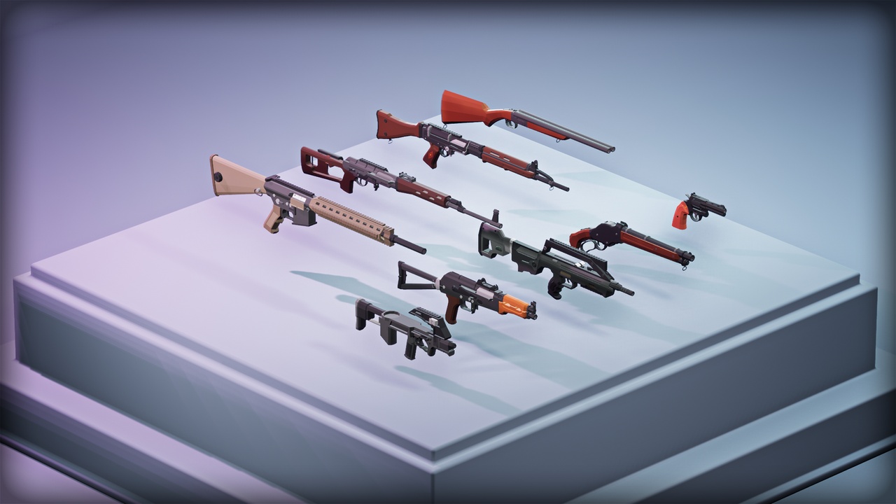 Media 1 for listing Low poly gun pack 2
