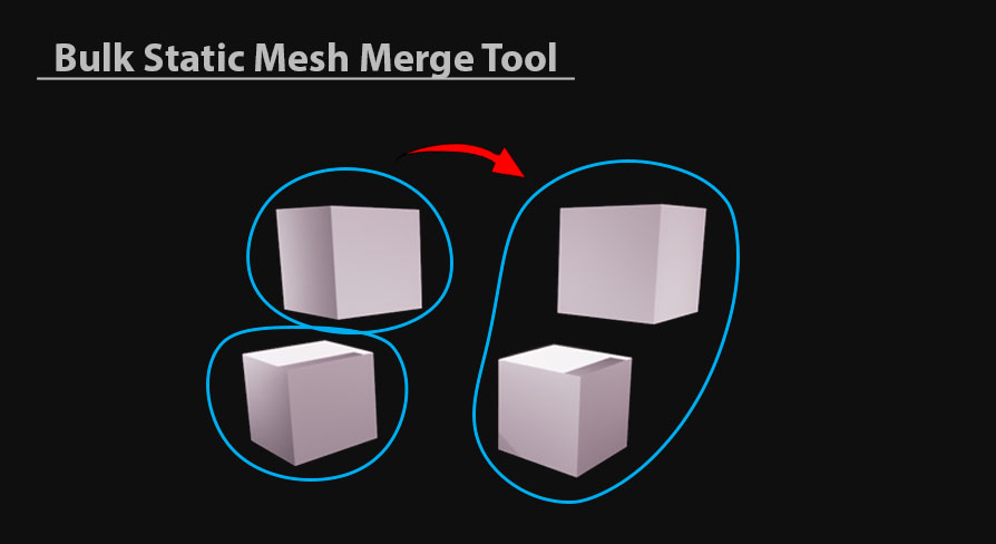 Bulk Static Mesh Merge Tool | Fab