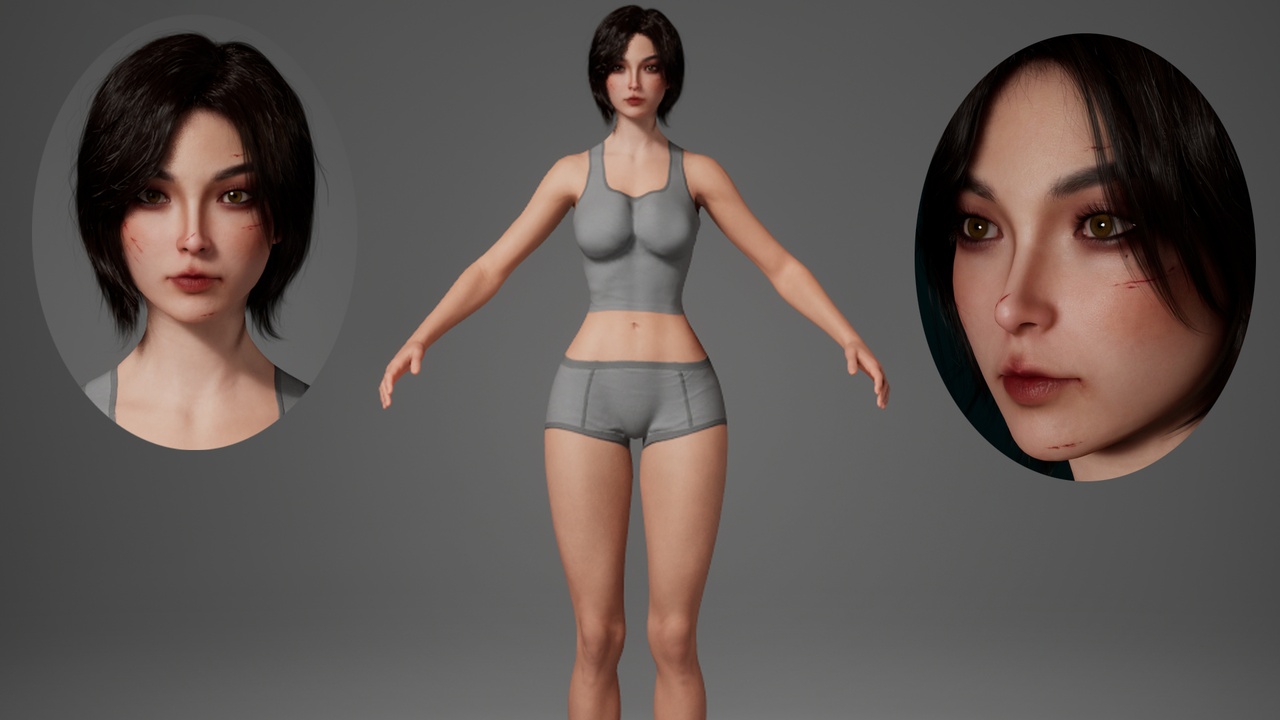 Media 1 for listing Editable MetaHuman beauty - Anemone.With hair, no clothing included.