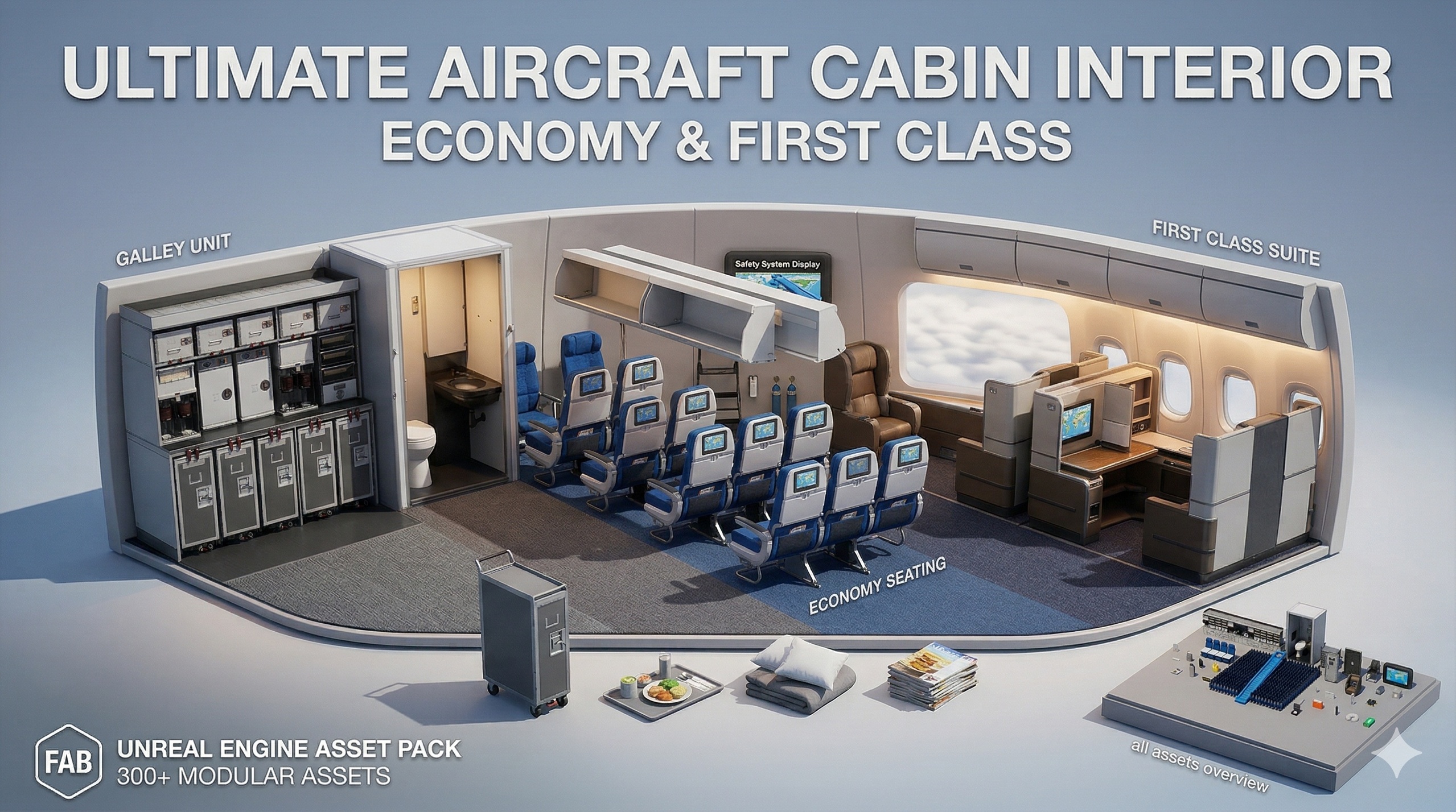 File multimediali per l'articolo Ultimate Aircraft Cabin Interior - Economy & First Class: 1
