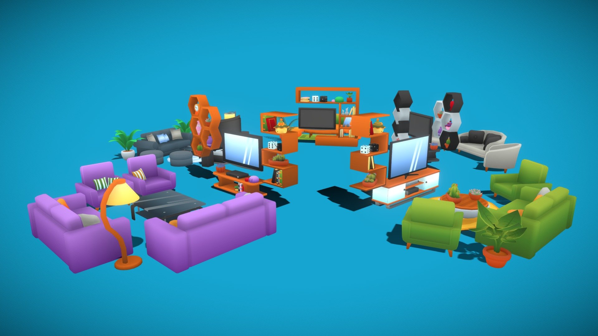 Furniture - Living Room Pack | Fab