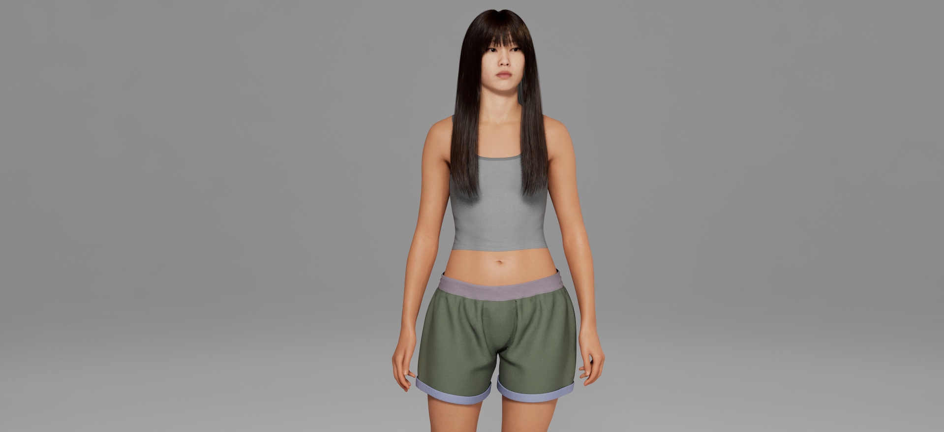 Media 1 for listing MetaHuman Relaxed Cuffed Shorts