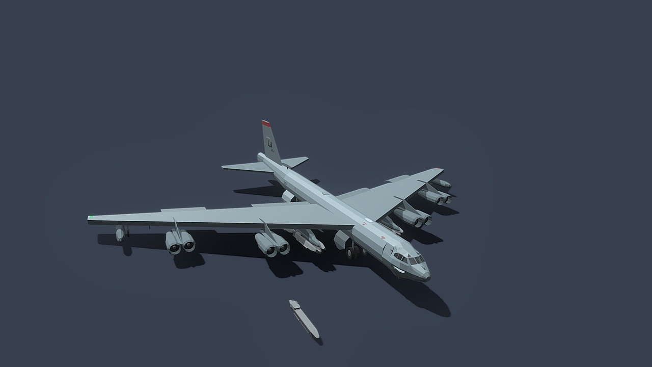 Media 1 for listing Lowpoly B52 Stratofortress