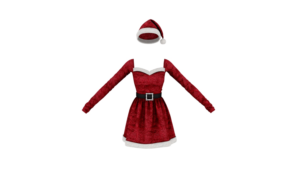 Media 1 for listing Christmas Santa Dress Hat
