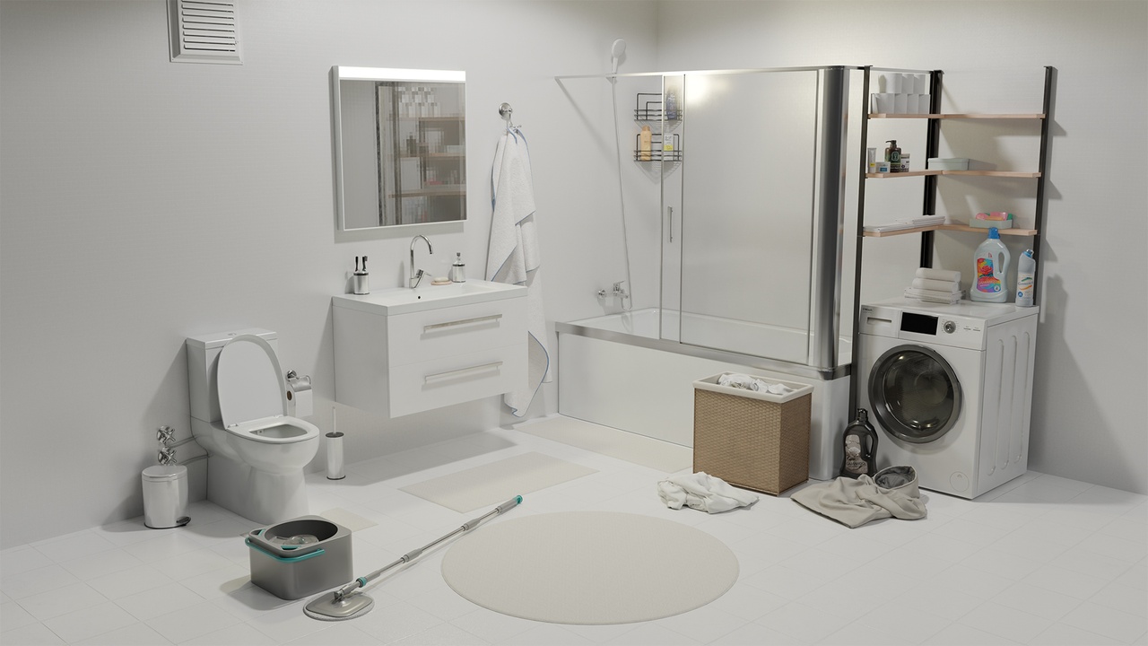 Medios 1 para el artículo Bathroom TLOM - Blender Asset Pack