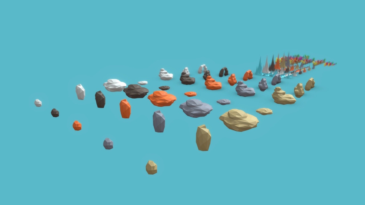 Media 1 for listing Low-Poly Rock Asset Pack