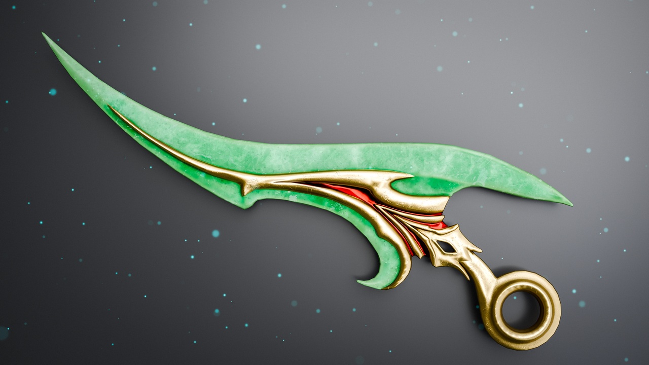 Media 1 for listing PBR - Jade Short Blade - Game Ready