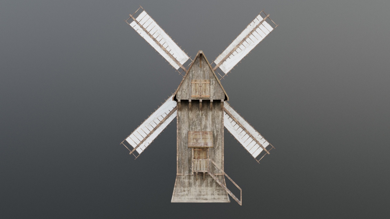 Media 1 for listing Medieval Village - Wooden Windmill