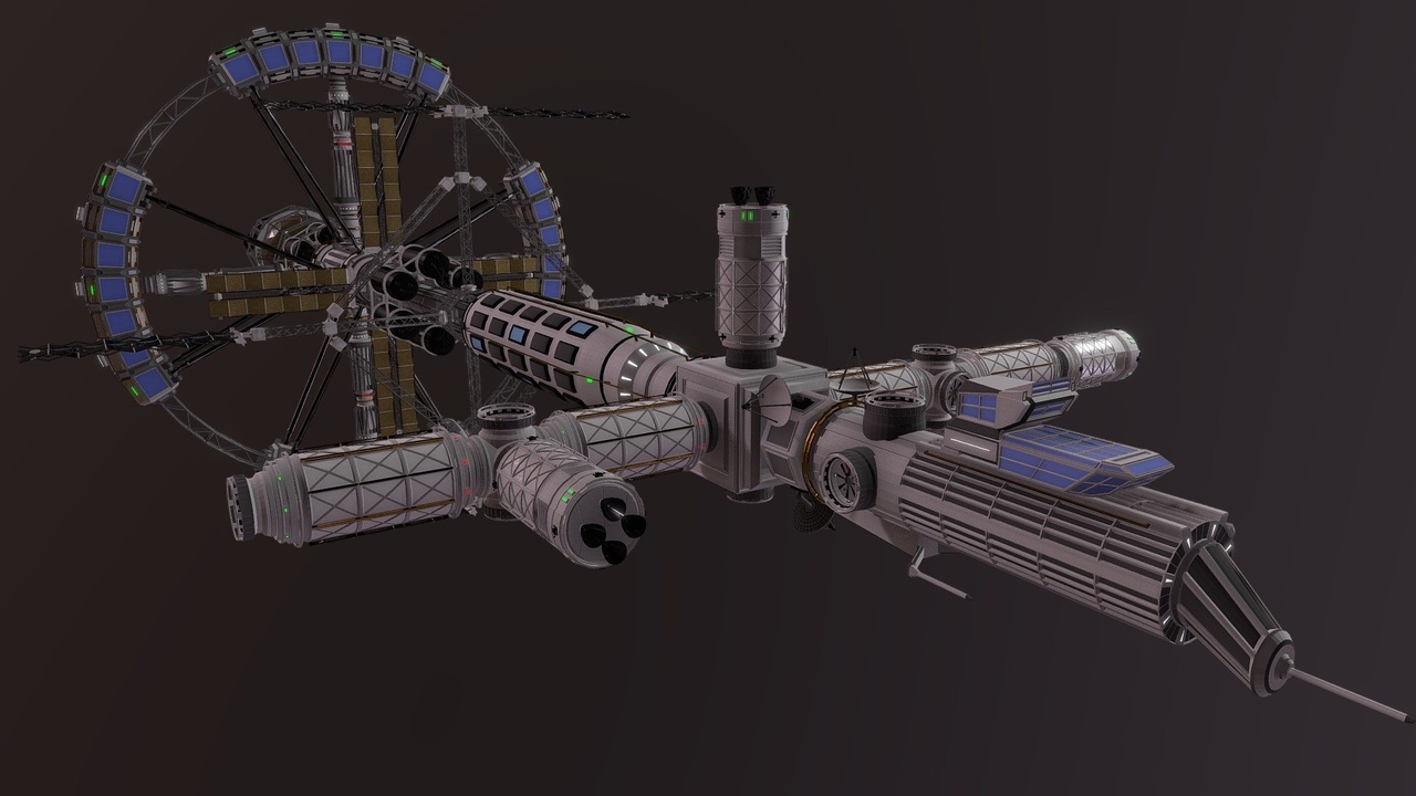 Fantasy Space Station Orbital Space Station Kit | Fab