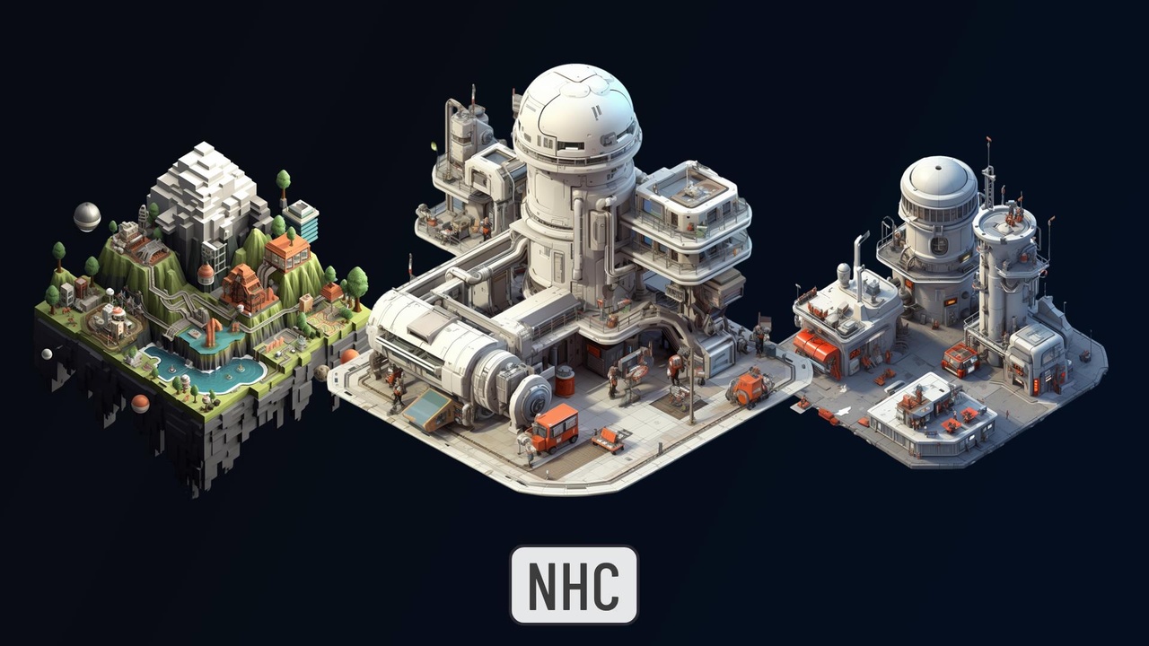 Media 1 for listing NHC - Isometric Spacestation