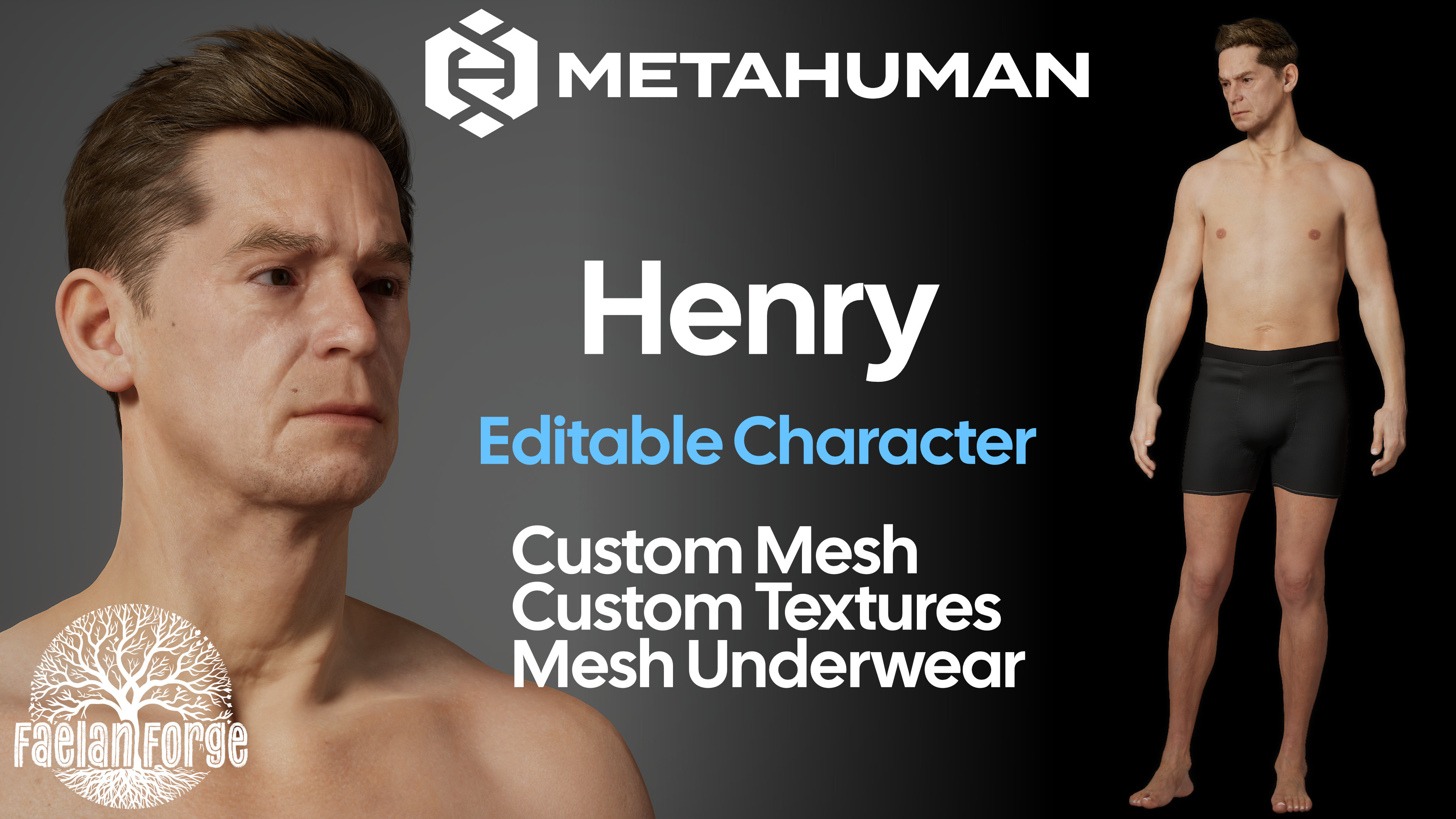 FF Henry: Custom Character Mesh & Texture | Fab