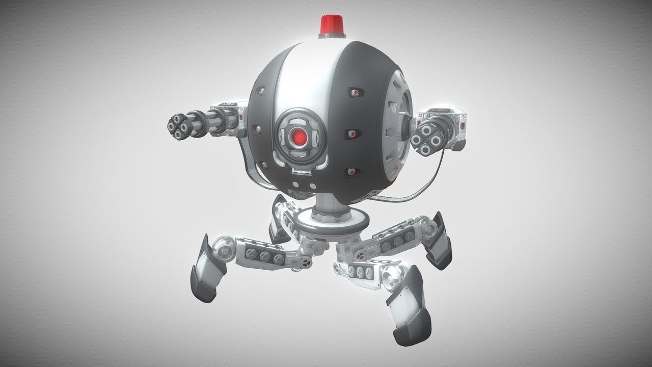 Media 1 for listing Protector Robot Walk 3D Sci-fi