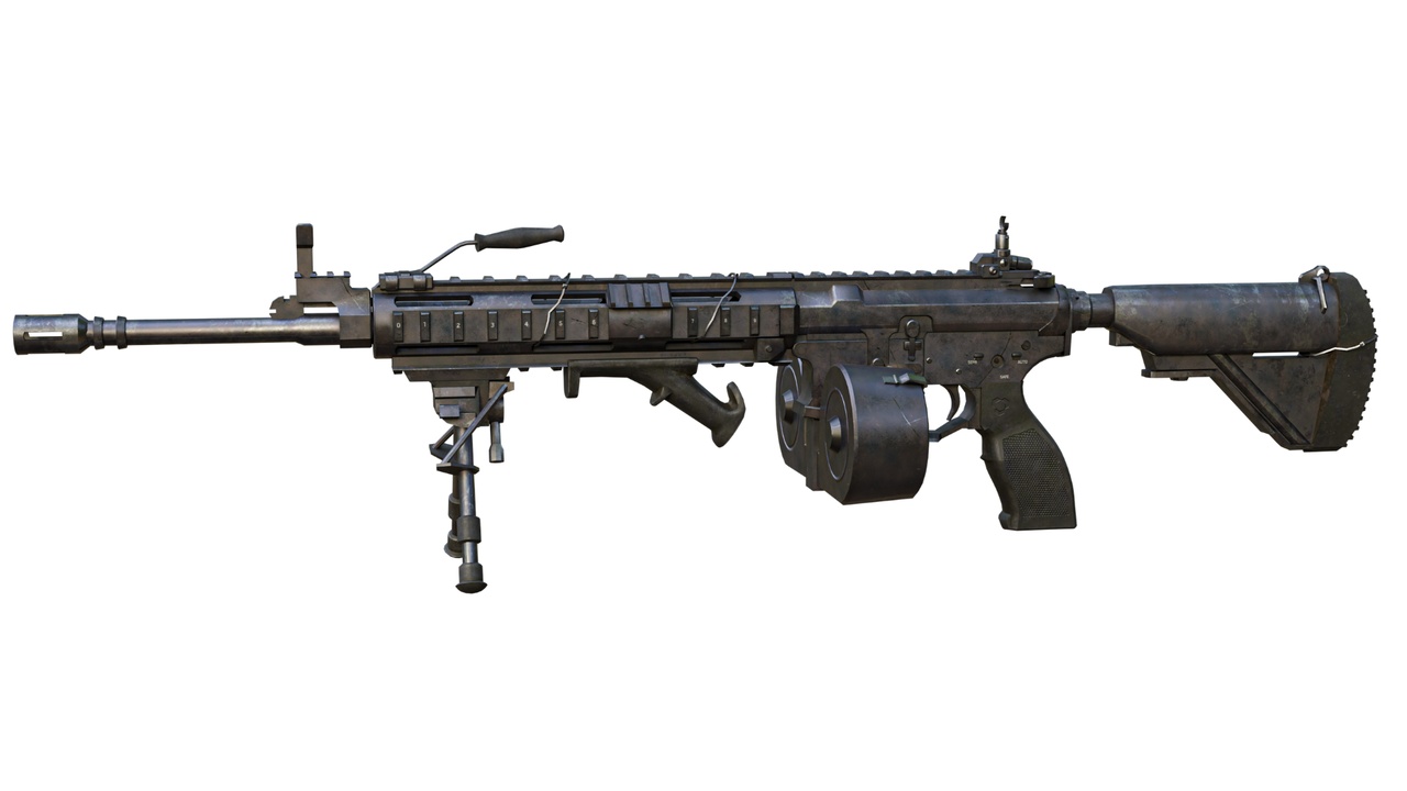 Media 1 for listing Heavy Tactical Machine Gun – High Detail Military Weapon 3D Model