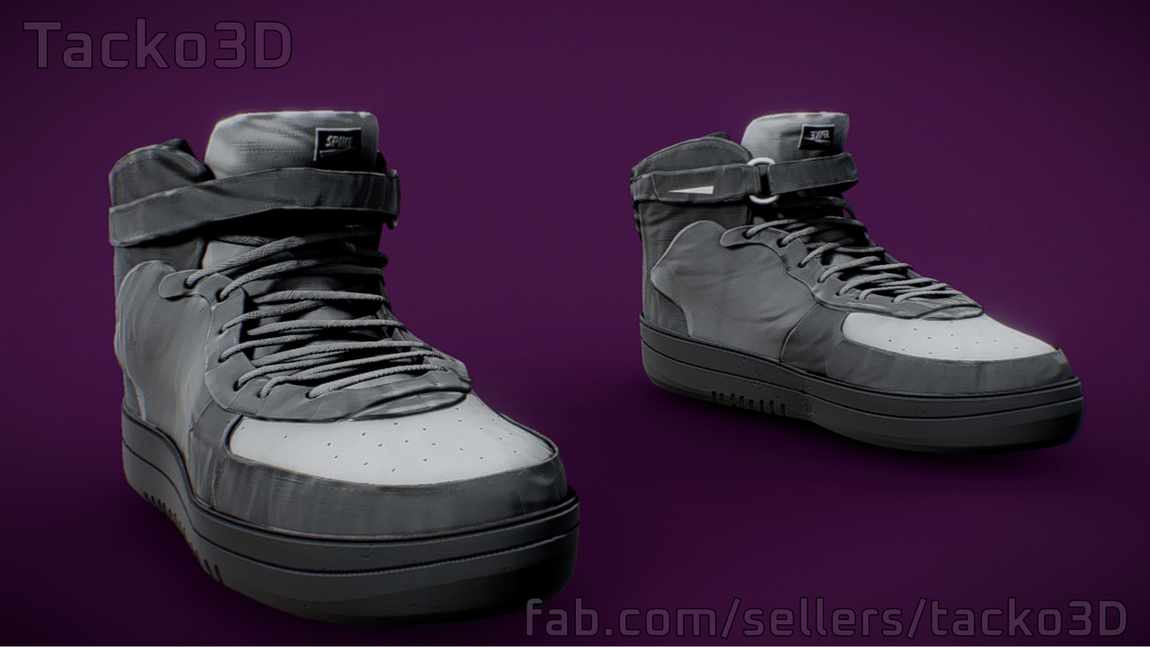 Media 1 for listing Spike High Top Sneakers  - GScale Style