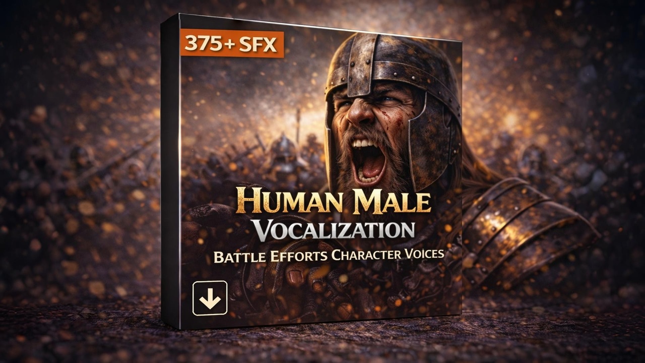 Media 1 for listing Human Male Vocalization Battle Efforts Character Voices