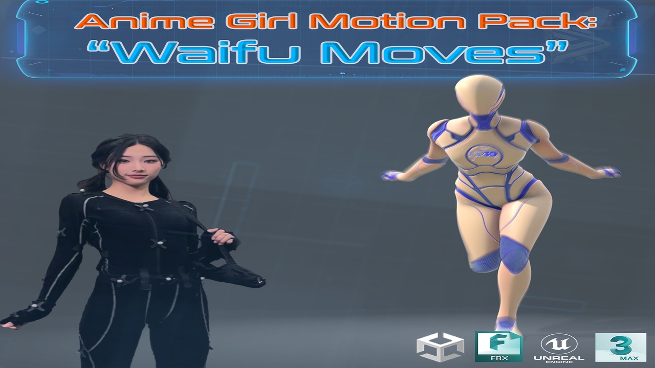 Media 1 for listing Anime Girl Motion Pack