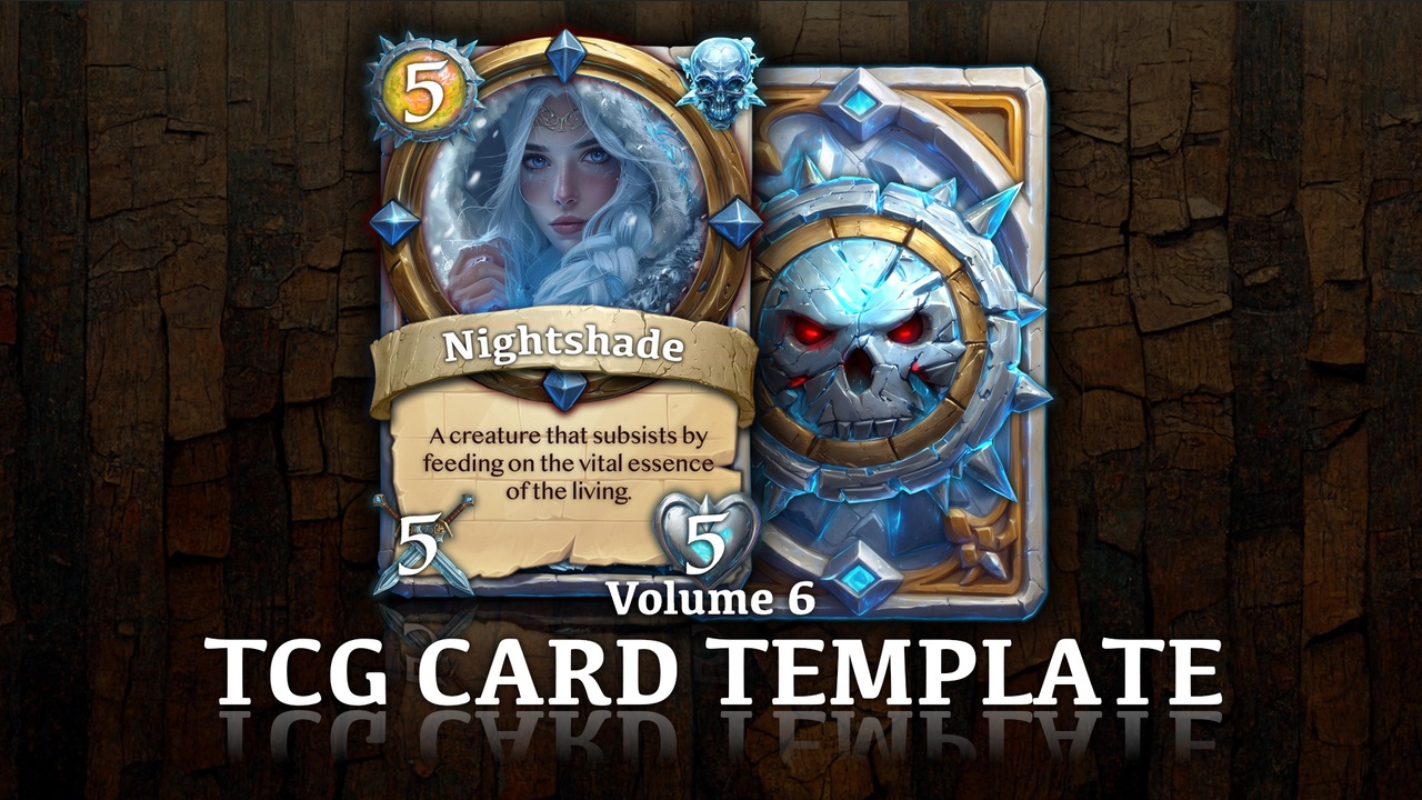 Media 1 for listing TCG Card Template - Volume 6
