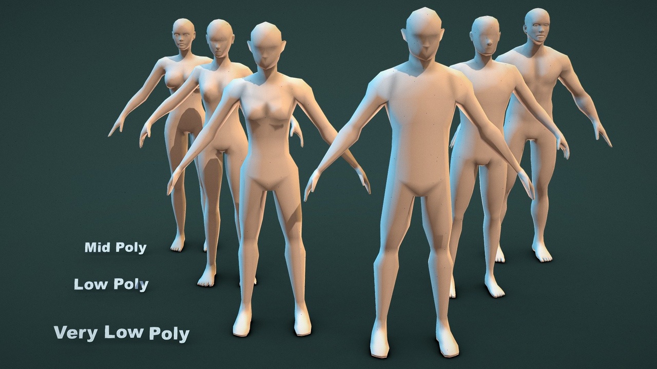 Media 1 for listing Base Mesh Pack - Normal Base Mesh