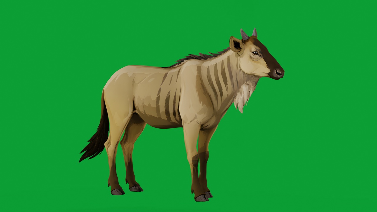 Media 1 for listing Stylized Wildebeest Female