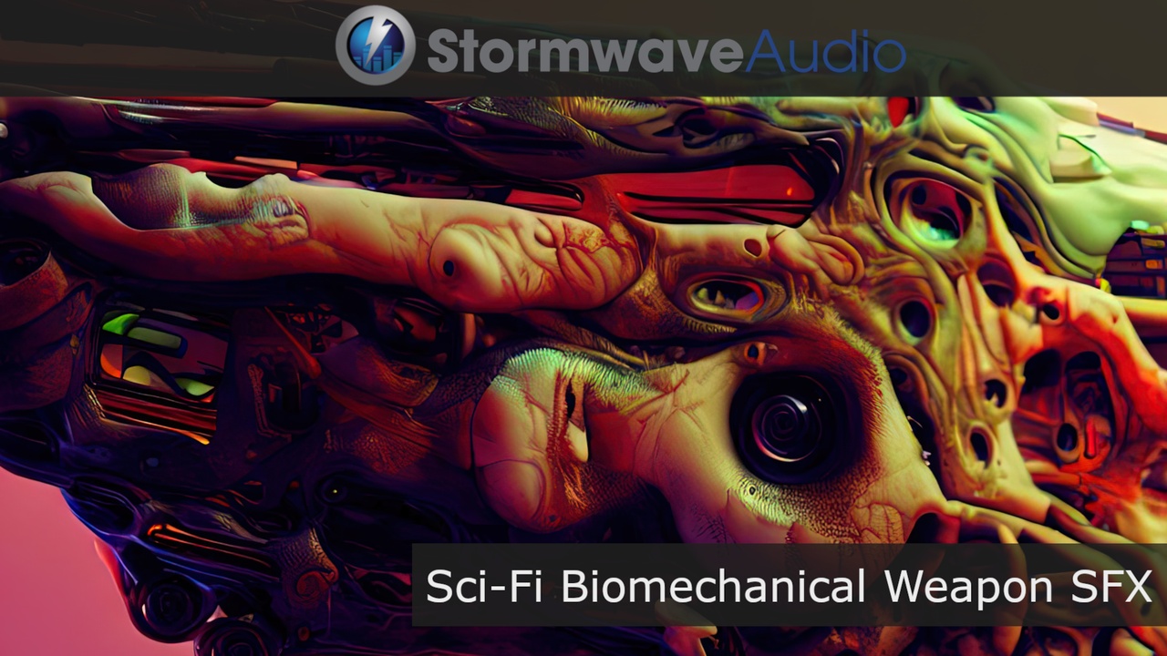 Media 1 for listing Sci-Fi Biomechanical Weapon Sound Effects Pack