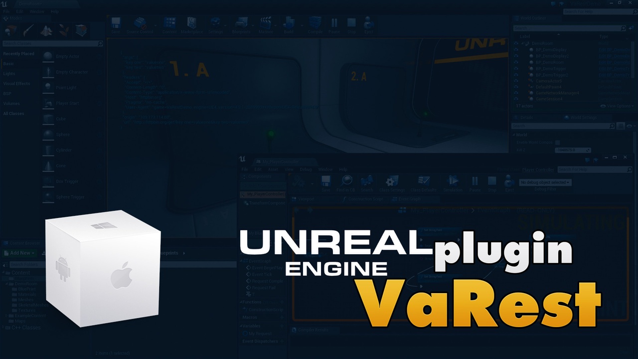 Media 1 for listing VaRest - Rest API with Blueprints