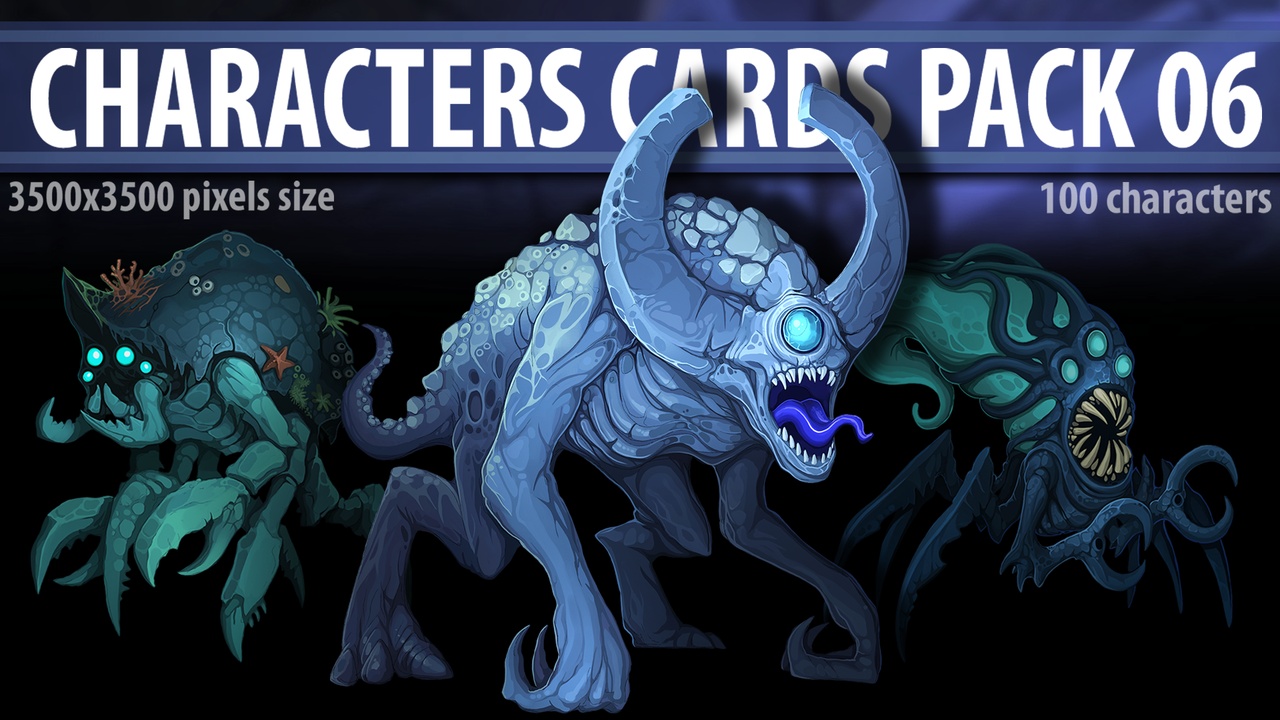 Characters Cards pack 06 제품 등록을 위한 미디어 1개