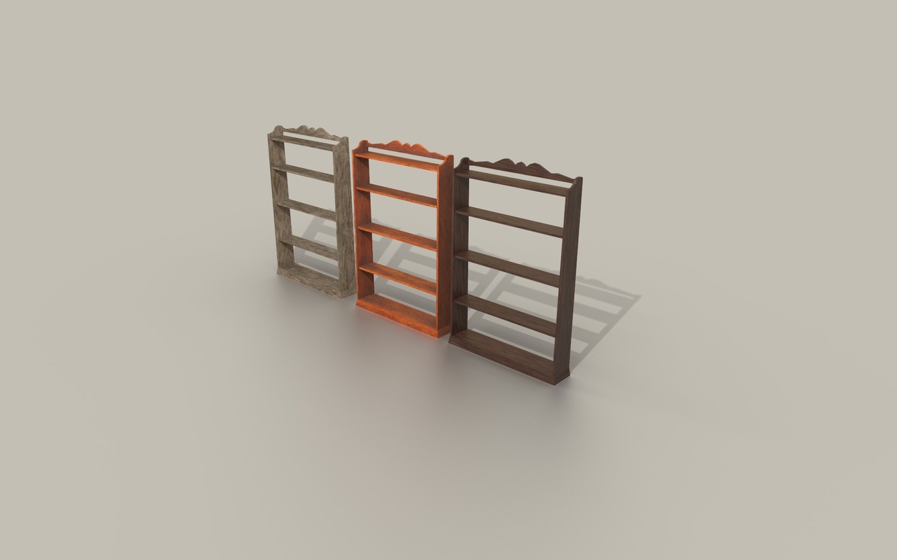 Medium 1 für Eintrag Antique Shelf 3x - Low Poly PBR
