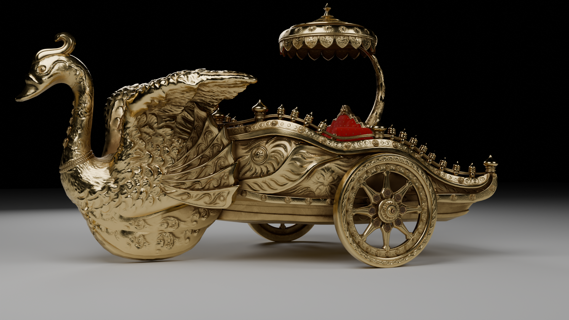 Royal Golden Chariot – Ancient Mythological Vehicle | Fab