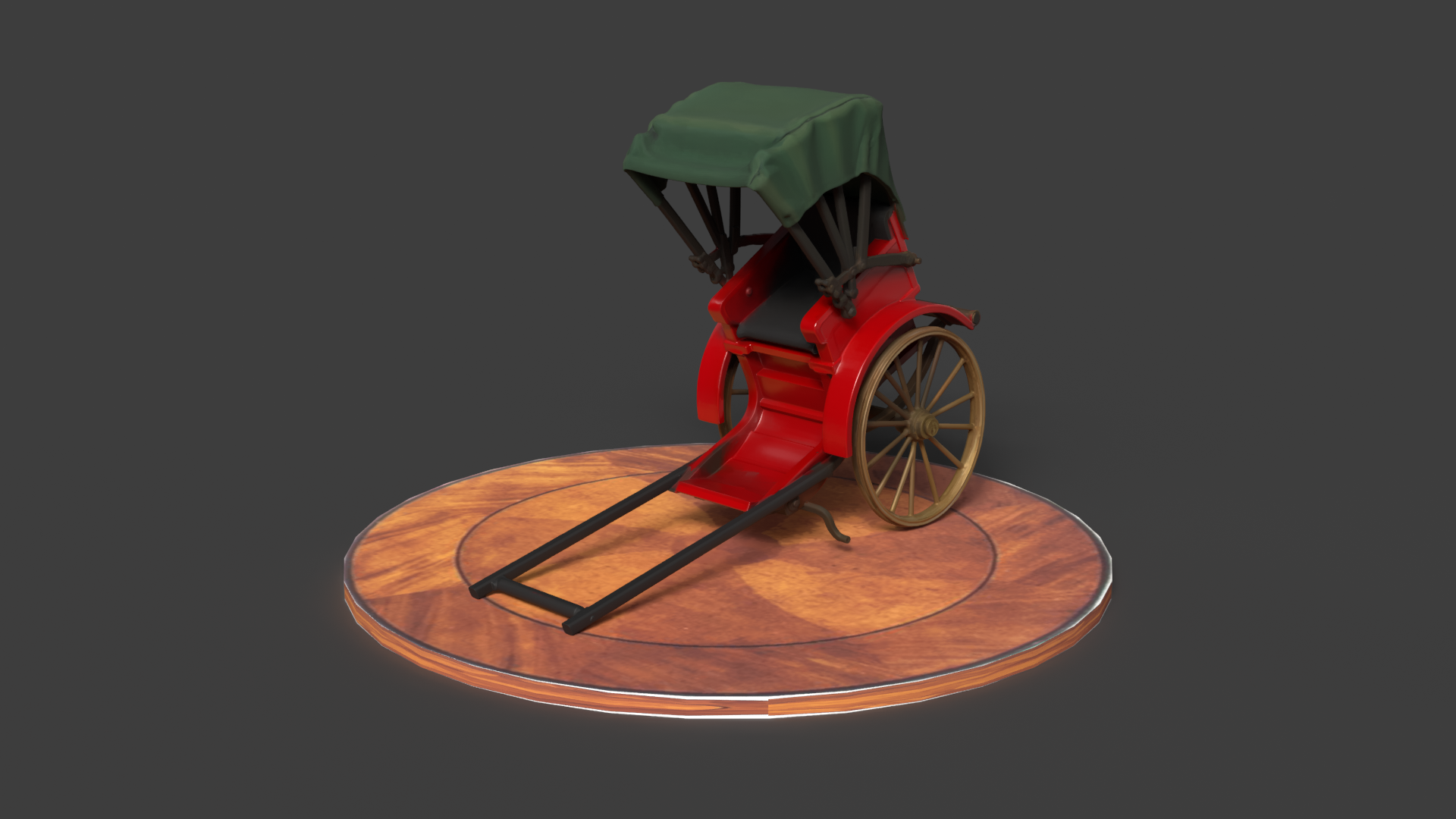 Chinese Rickshaw figure | Fab