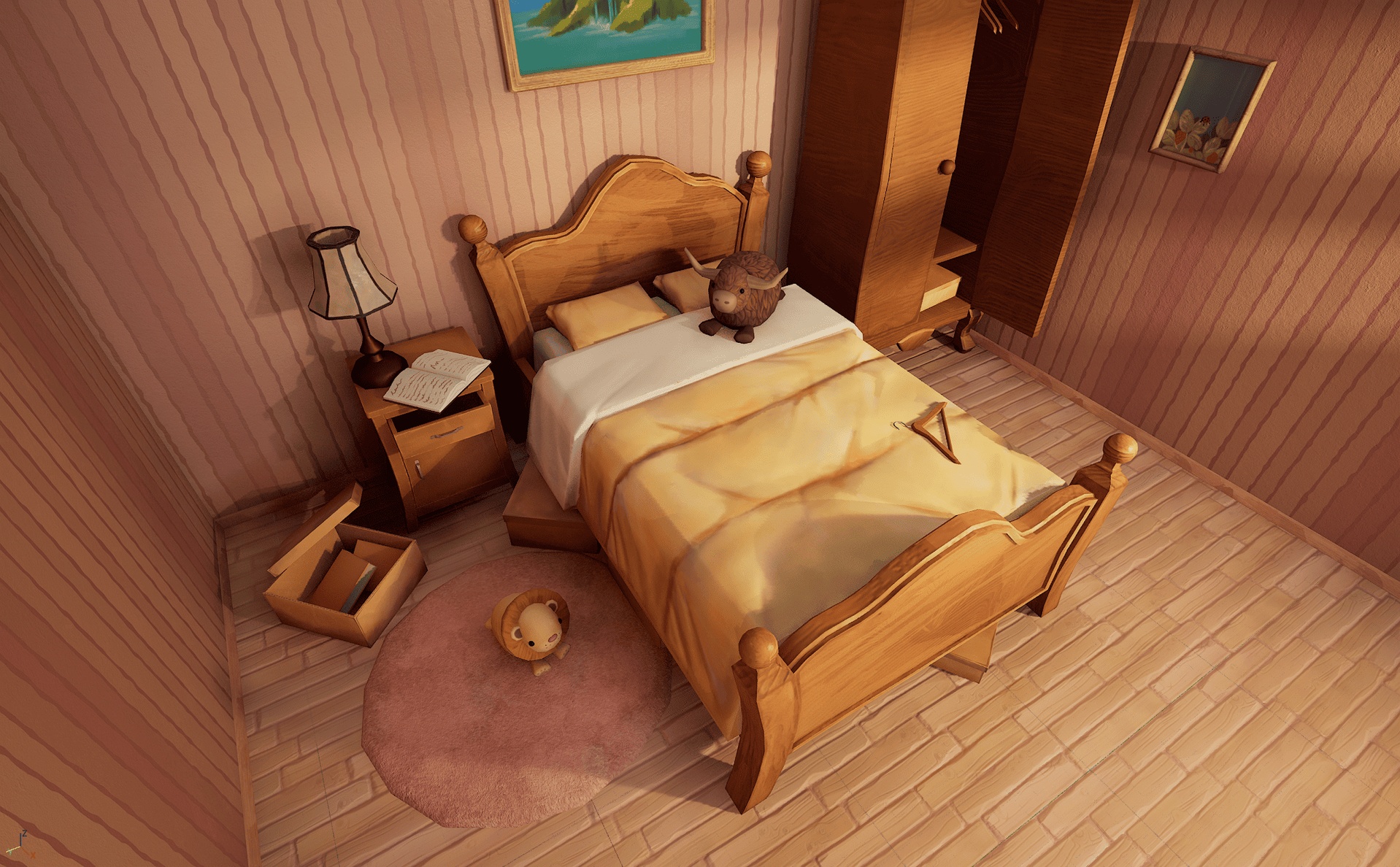 Media 1 for listing Stylized Bedroom – Interior Asset Pack