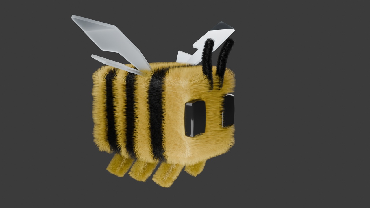 Media 1 for listing Cute Cartoon Bee 3D Character