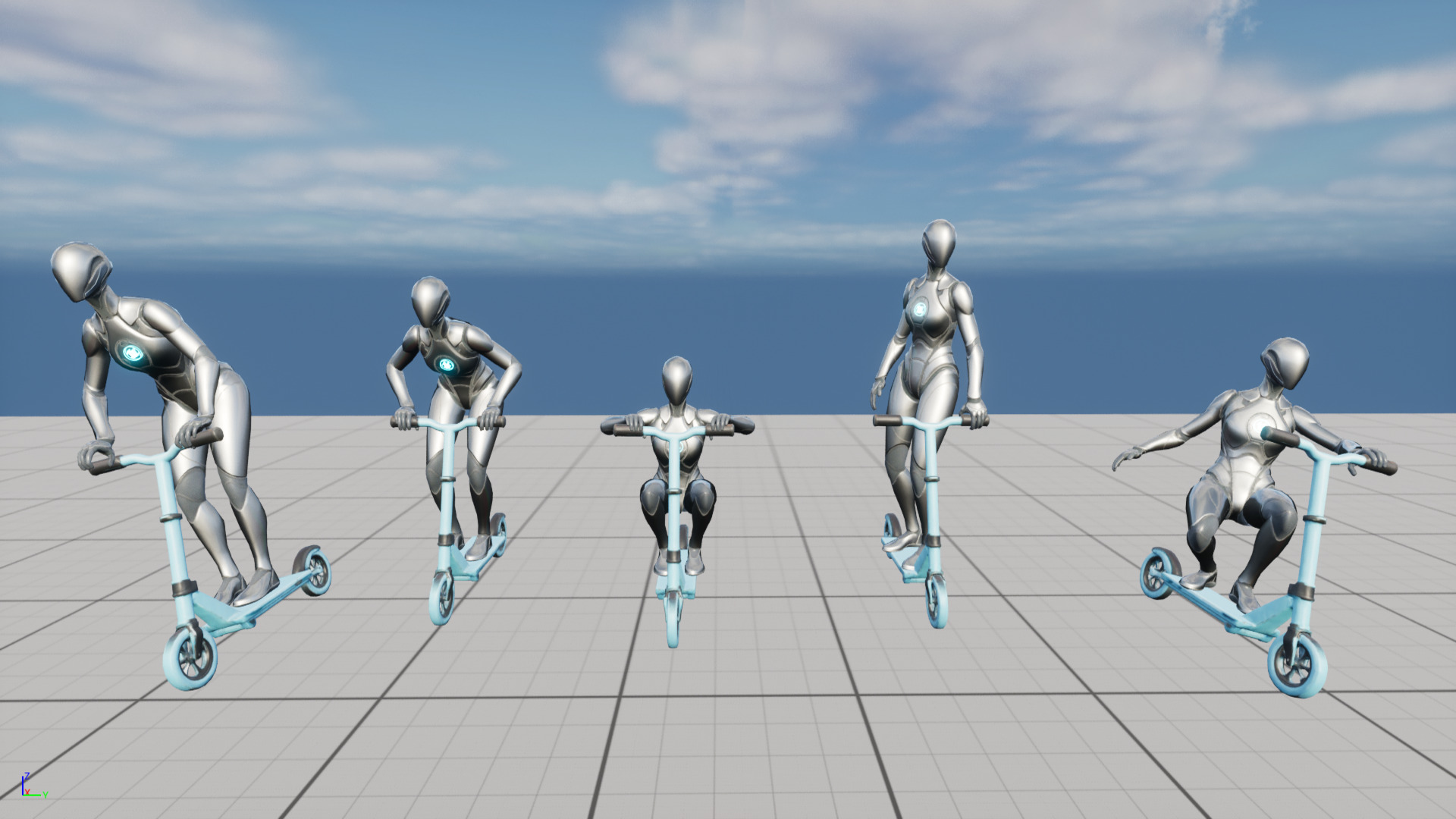 Scoot Movement Scooter Move Set Animations | Fab