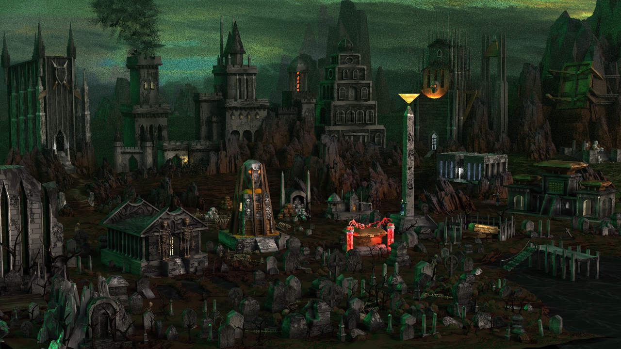 Media 1 for listing Heroes of Might and Magic III - Necropolis Town in Blender