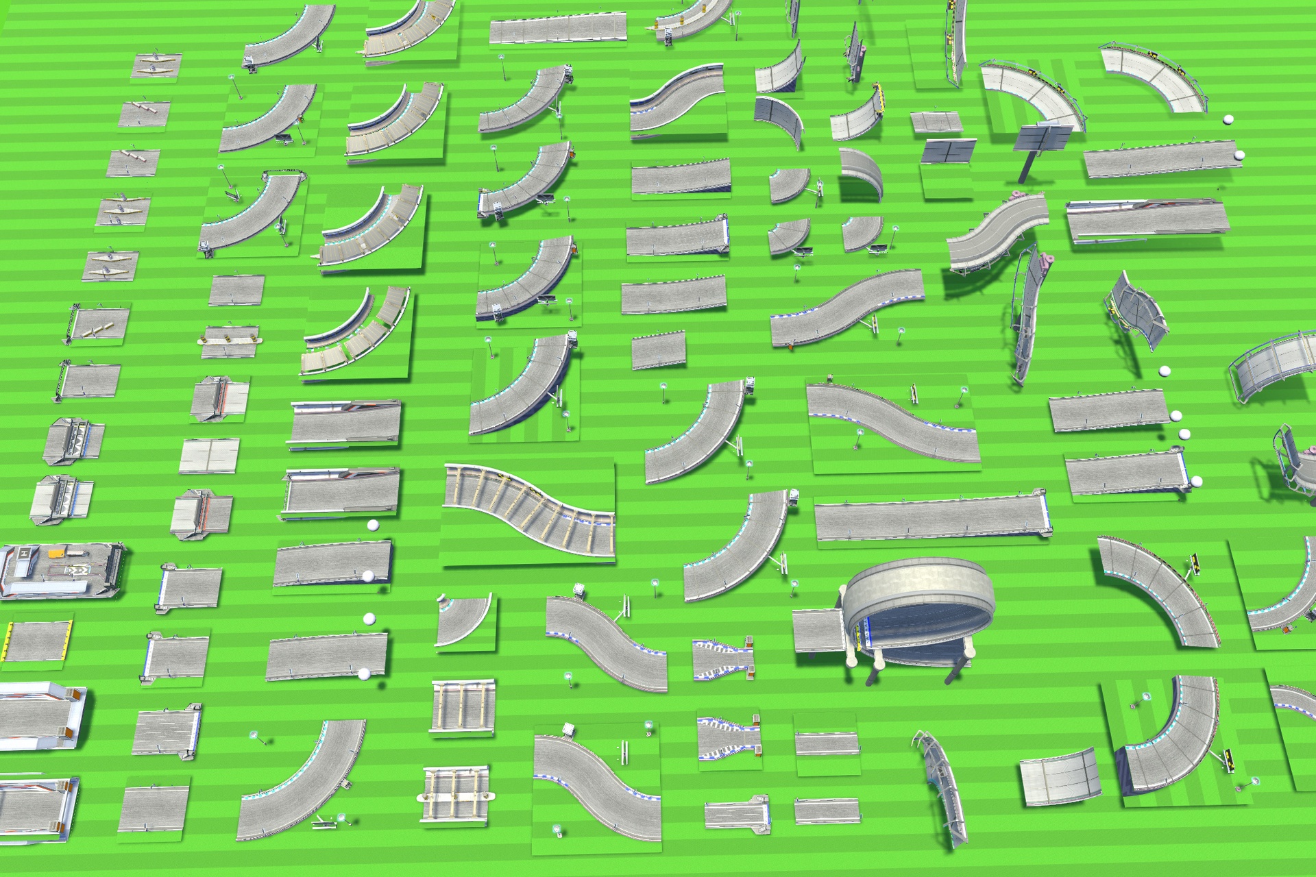 出品Modular Tracks - Racing Tracks - 3D Road Packのメディア1