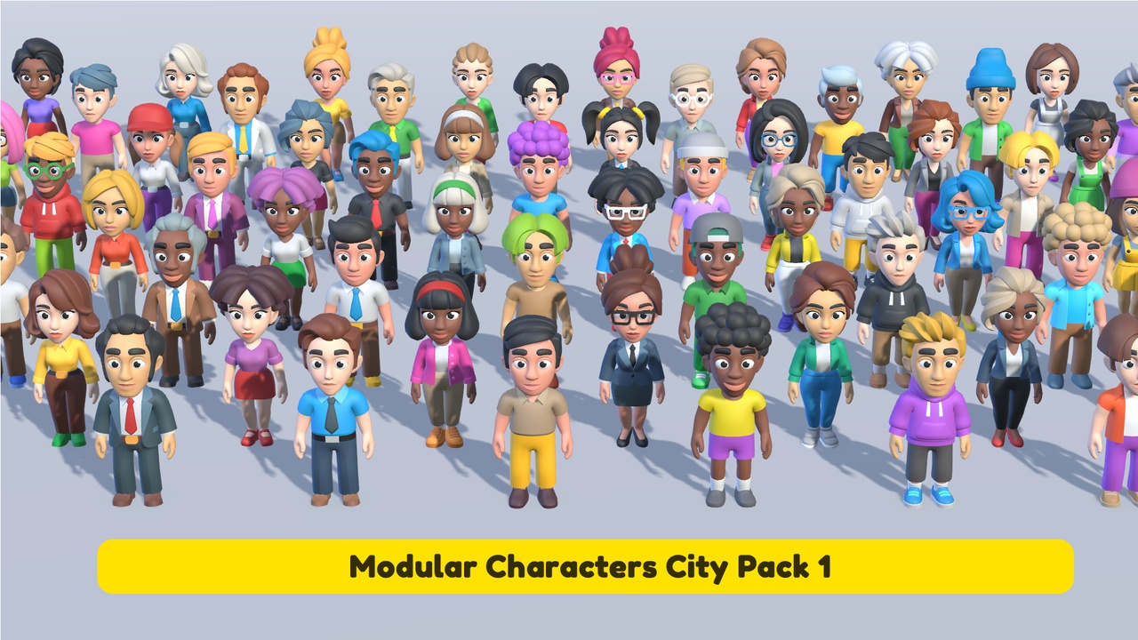 Characters City Pack 1 | Fab
