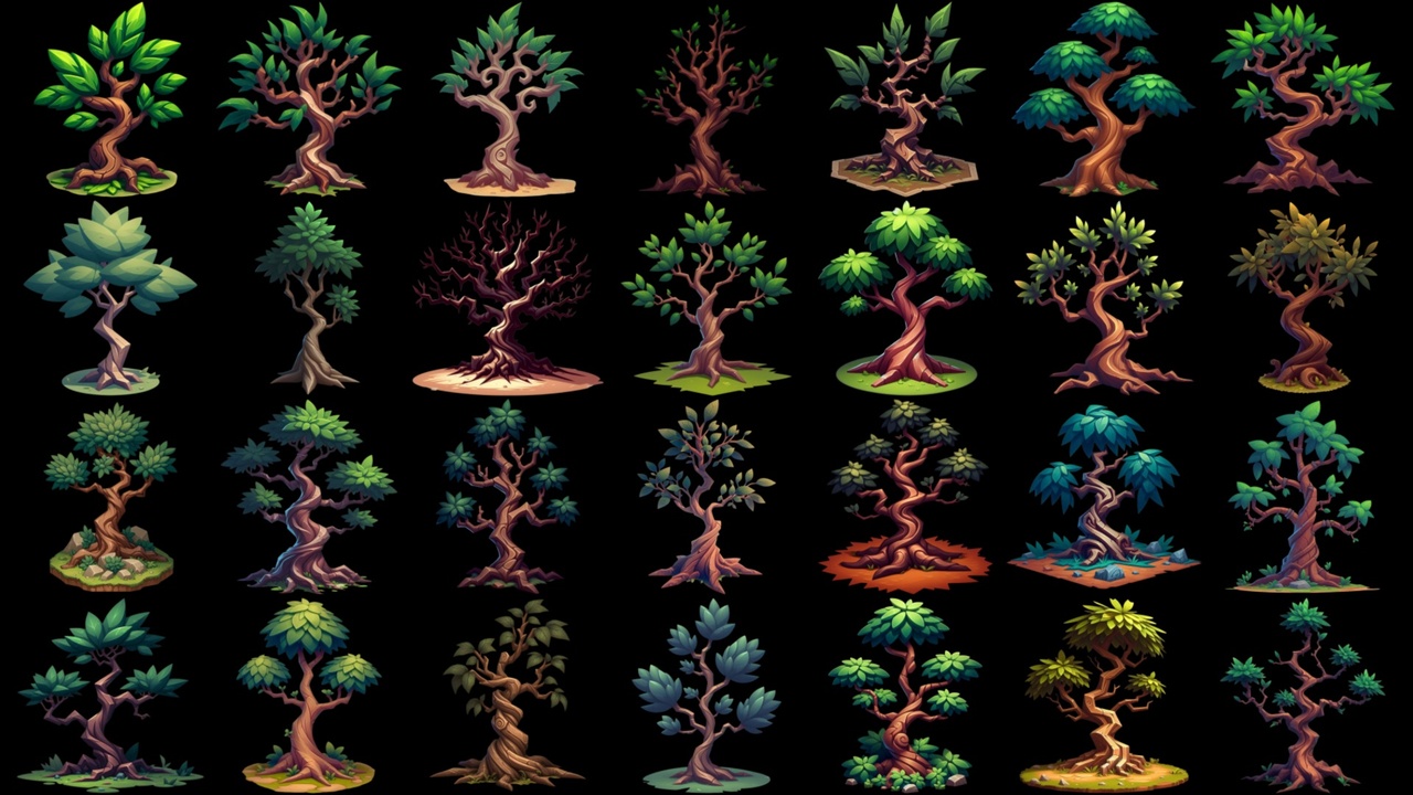 Media 1 for listing Trees 400+ Sprites