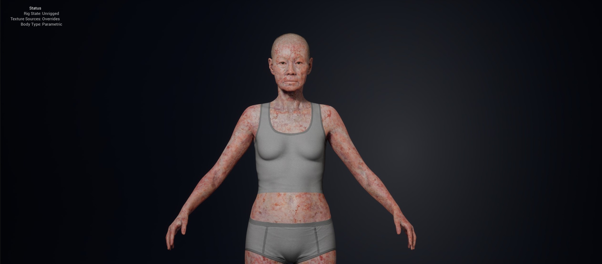 Media 1 for listing Infected Horror Texture - Editable MetaHuman