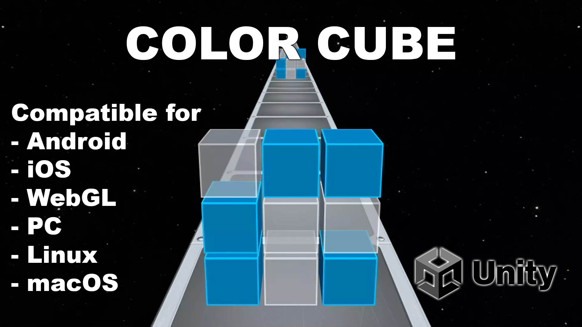 Color Cube - endless puzzle rush - one touch complete project ready for ...
