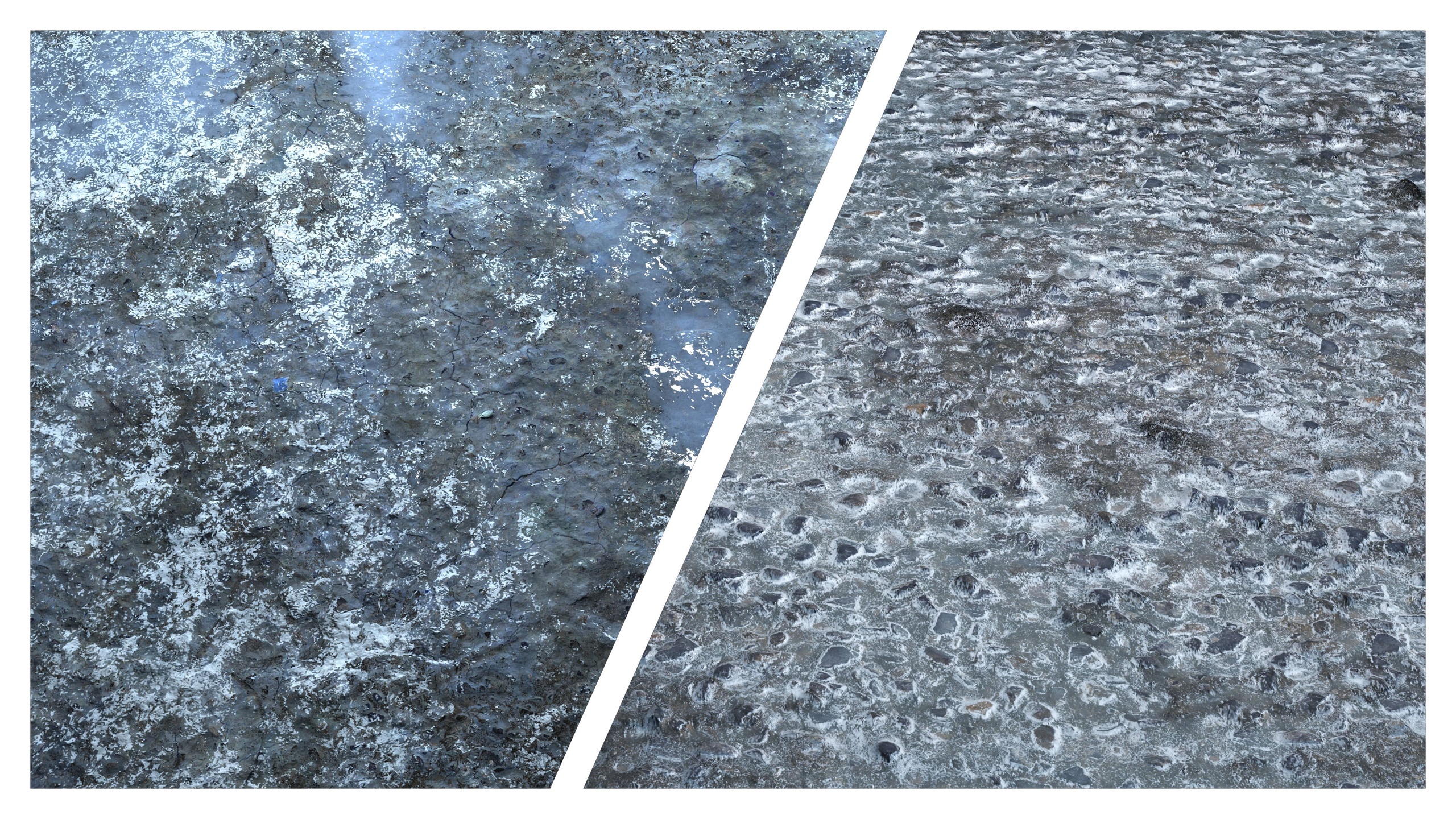 Media 1 for listing Icy Road 8K PBR Texture Combo