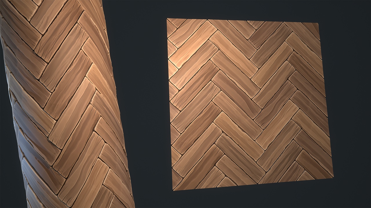 Media 1 for listing Stylized Wooden Planks Material Pack
