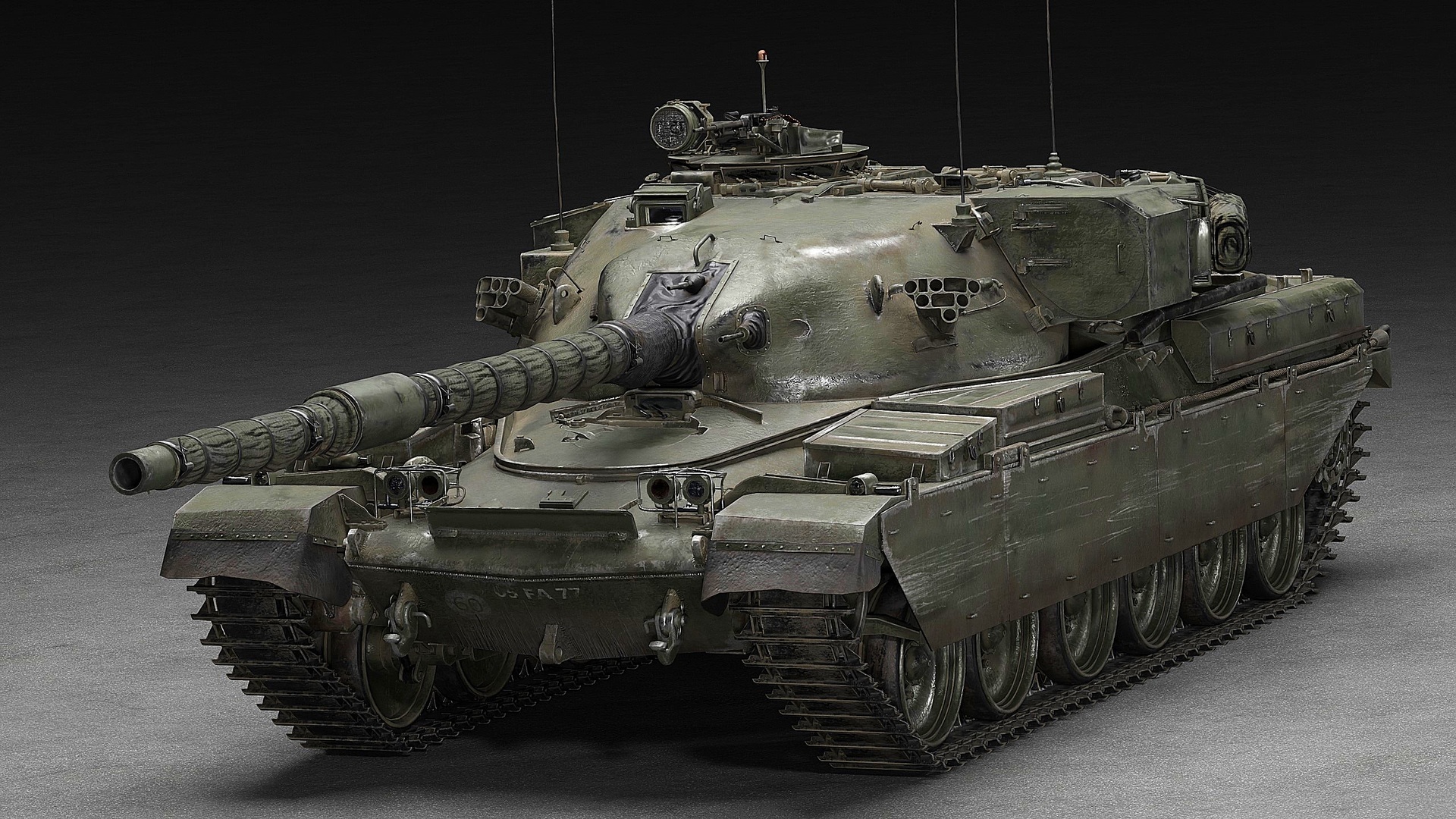 Media 1 for listing Chieftain Mk5 MBT - 4 Skins and Destroyed Version Included 3D model