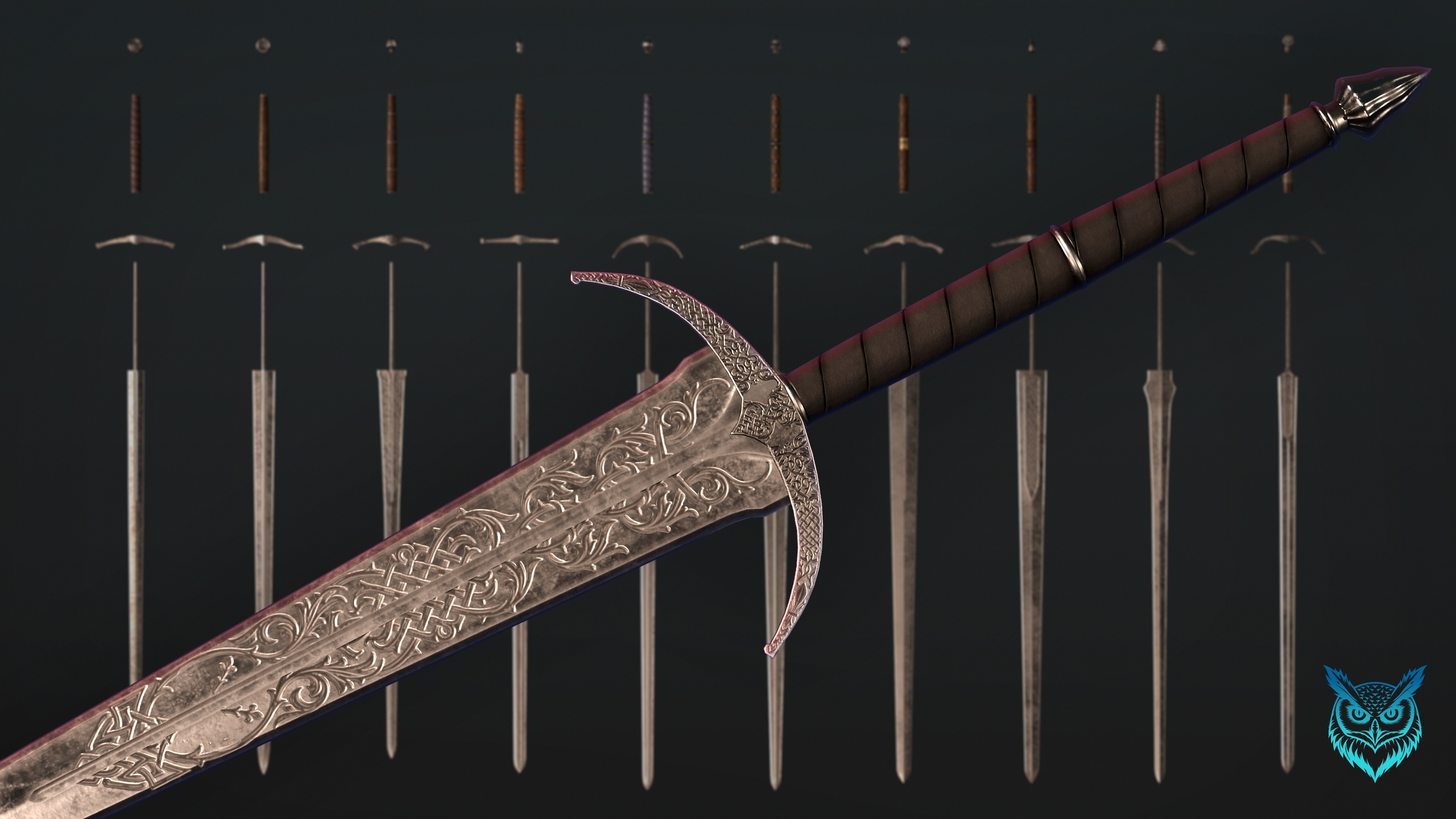 Media 1 for listing Medieval Longsword Pack | Modular System