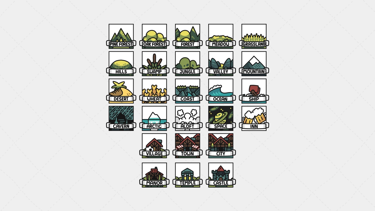Media 1 for listing Isle of Lore 2: Terrain Icons